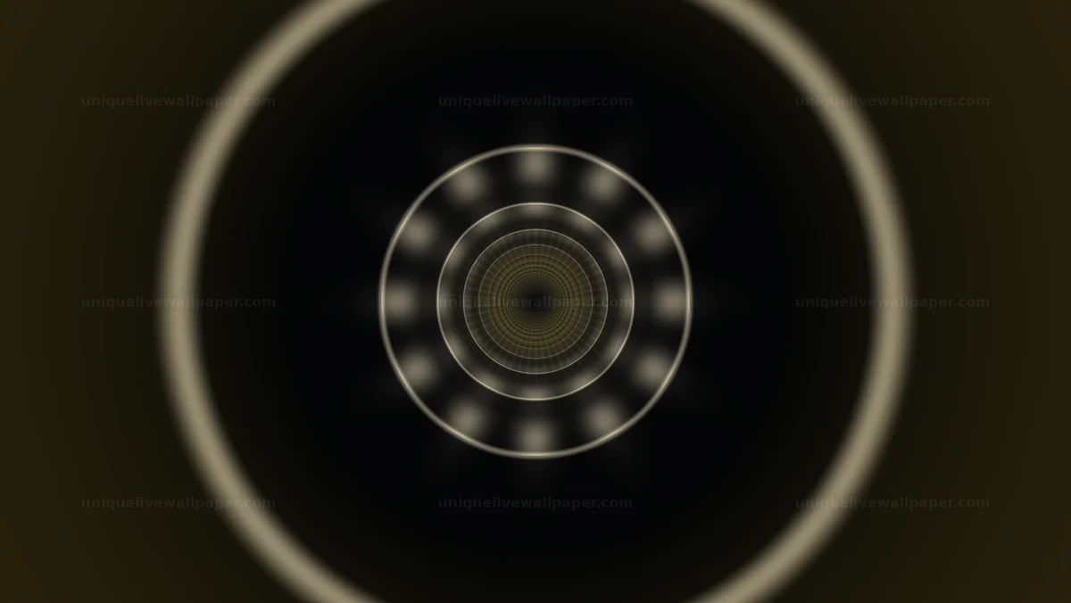 Watermarked thumbnail for Concentric Golden Light Tunnel Seamless Loop