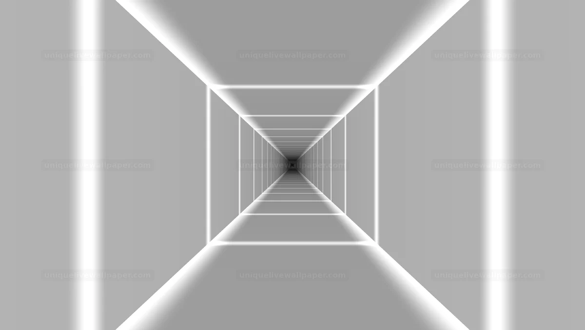 Black and White Depth Tunnel Background Seamless Loop
