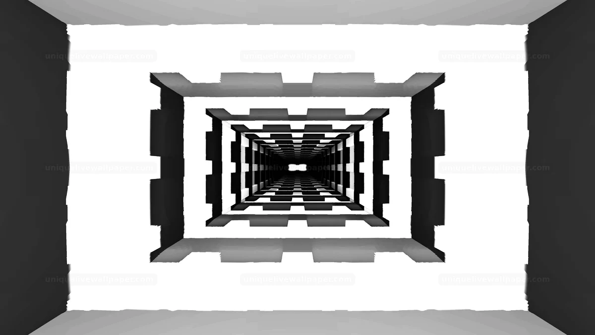 Watermarked thumbnail for Grayscale High Contrast Tunnel Background Seamless Loop