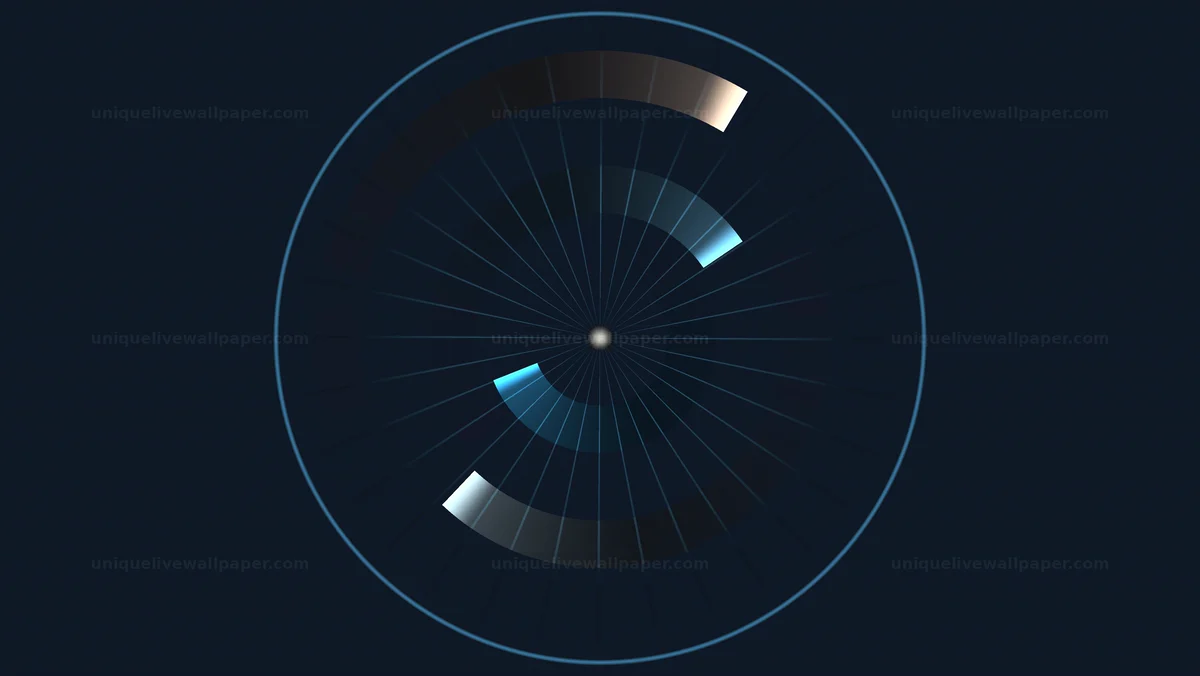 Radial Scanning Interface Animation Seamless Loop