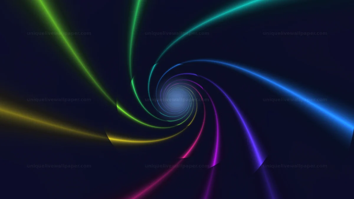 Watermarked thumbnail for Neon Spiral Vortex Background Seamless Loop