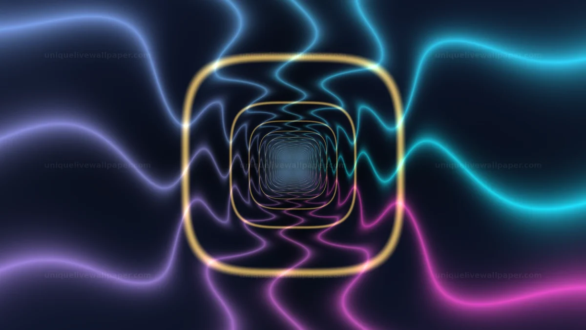 Watermarked thumbnail for Neon Wormhole Vortex Background Seamless Loop