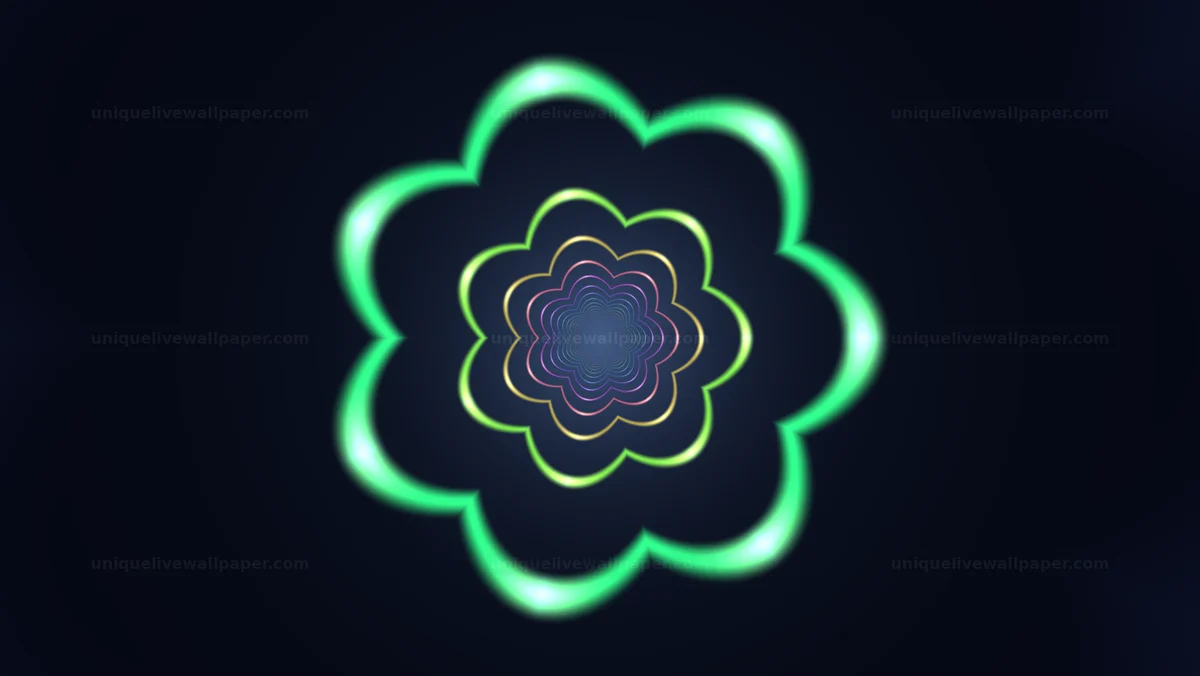 Glowing Geometric Tunnel Background Seamless Loop