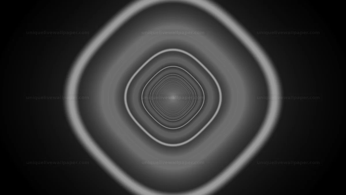 Monochrome Concentric Tunnel Background Seamless Loop