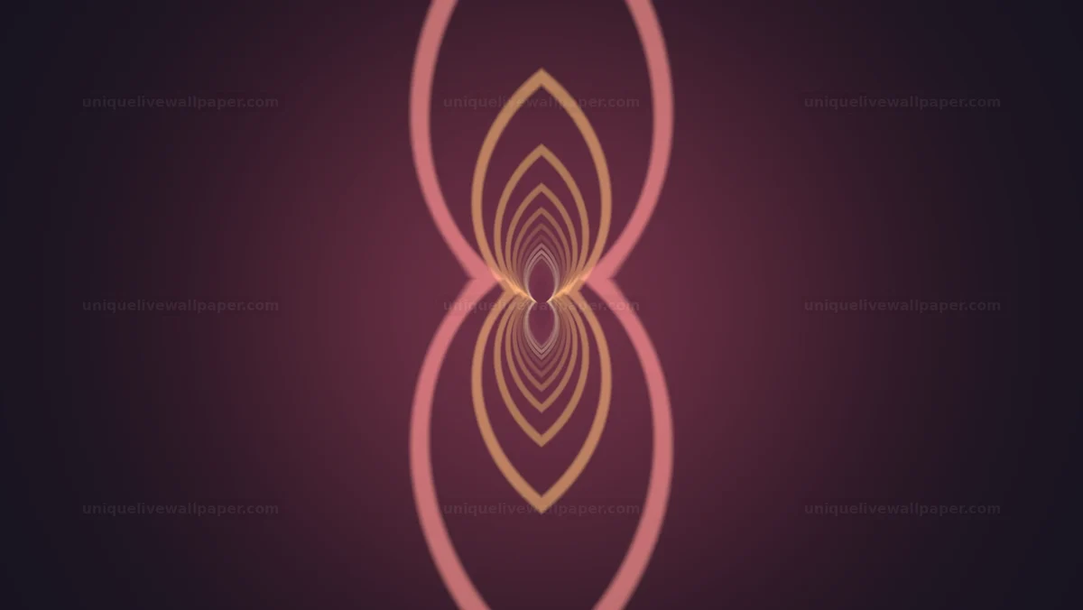 Concentric Teardrop Lines on Burgundy Seamless Loop