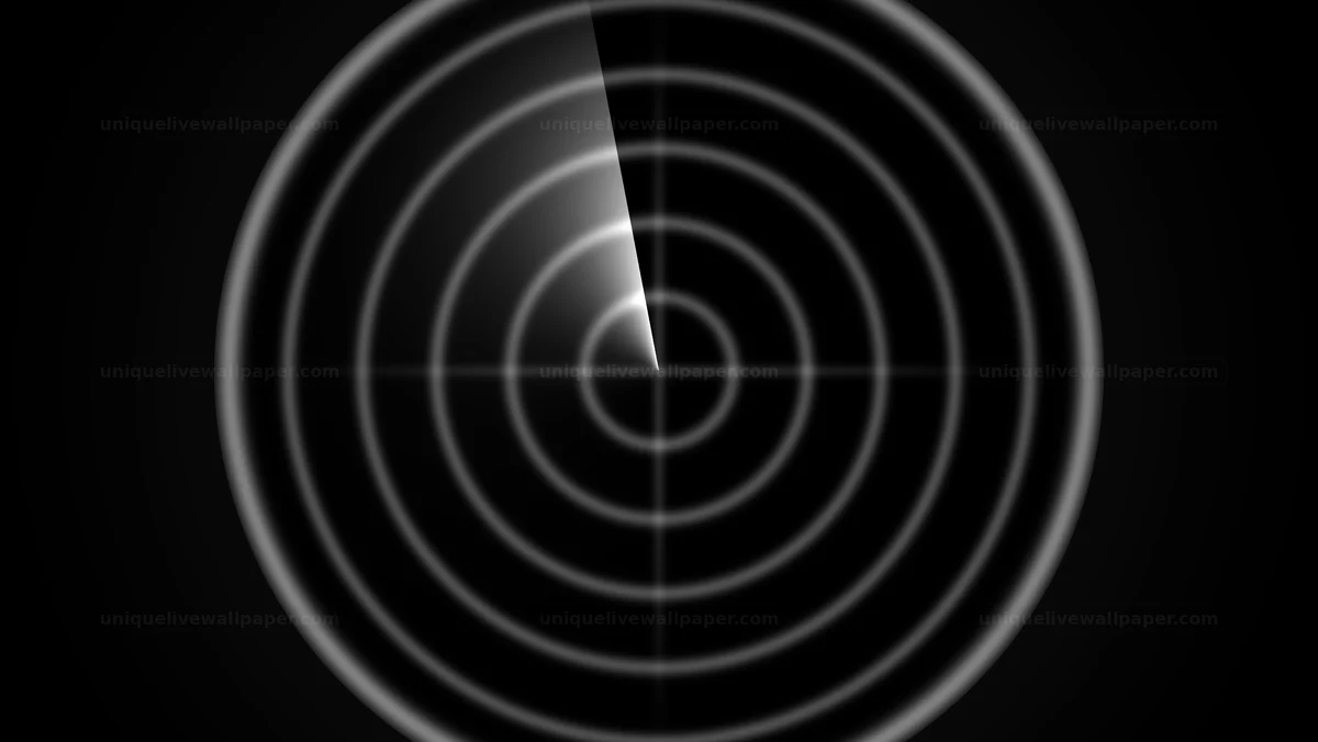 Watermarked thumbnail for Monochrome Circular Signal Waves Seamless Loop
