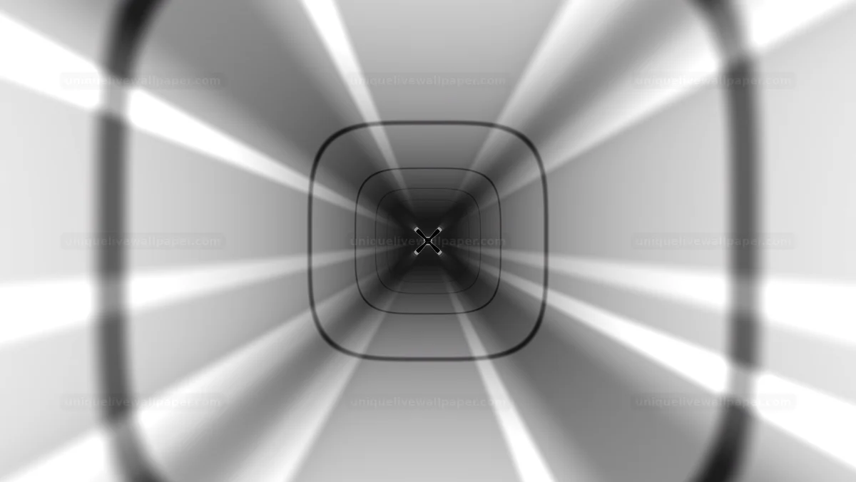 Watermarked thumbnail for Black and White Futuristic Tunnel Background Seamless Loop
