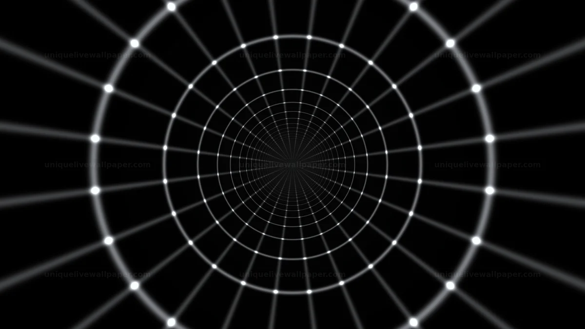 Monochrome Elegant Tunnel Background Seamless Loop
