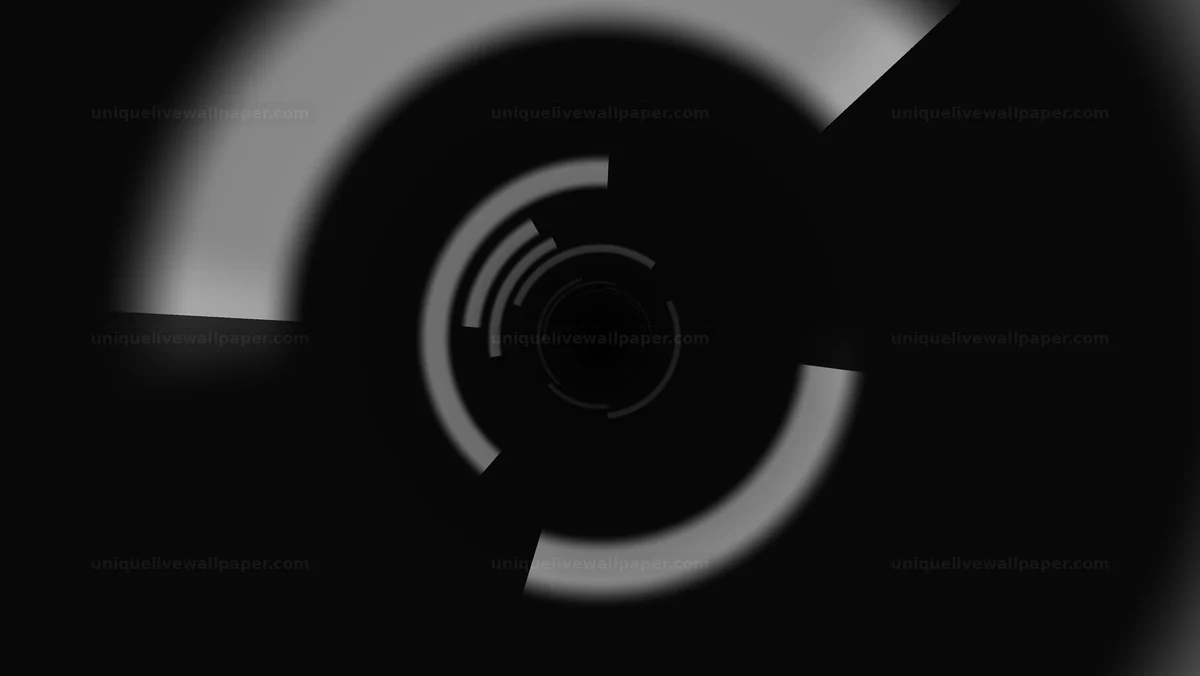 Monochrome Tunnel Frame Overlay Seamless Loop