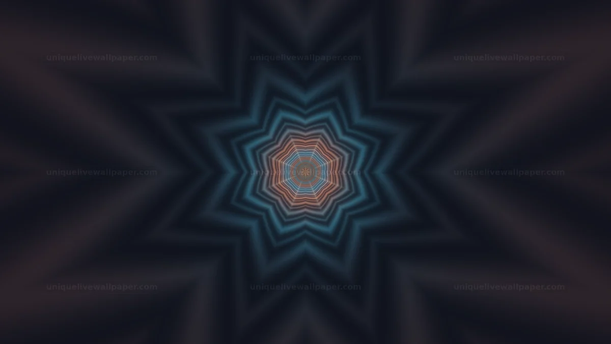 Geometric Star Tunnel Seamless Loop