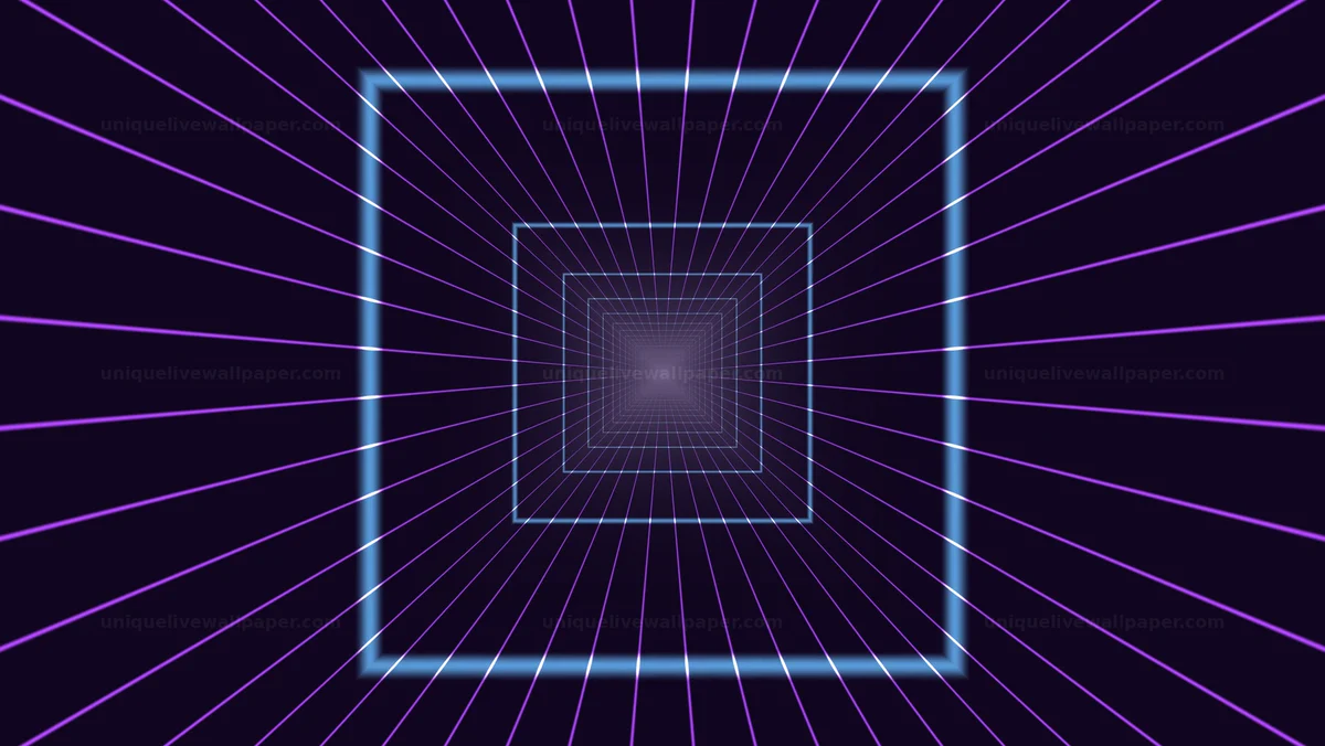 Purple Geometric Tunnel Background Seamless Loop