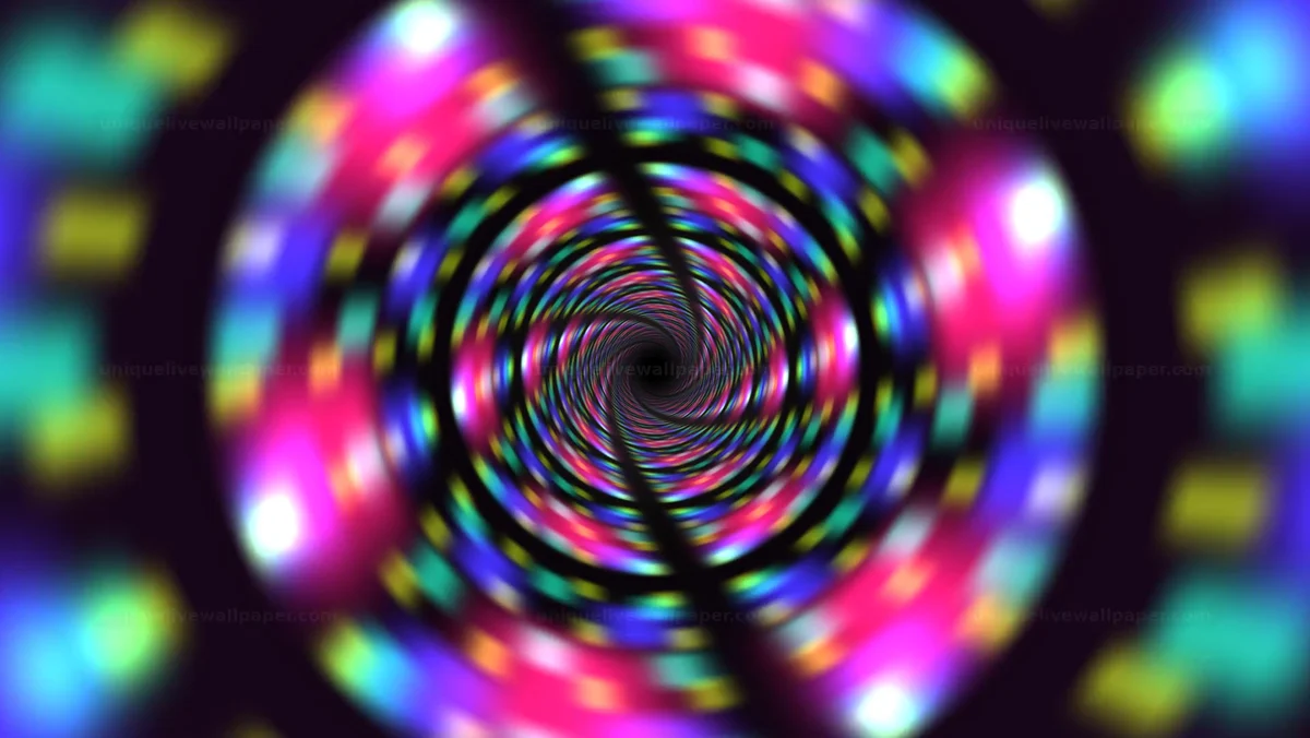 Watermarked thumbnail for Neon Motion Blur Corridor Background Seamless Loop