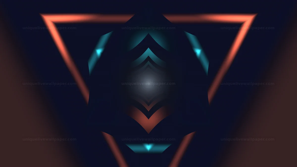 Neon Portal Symbol Animation Seamless Loop