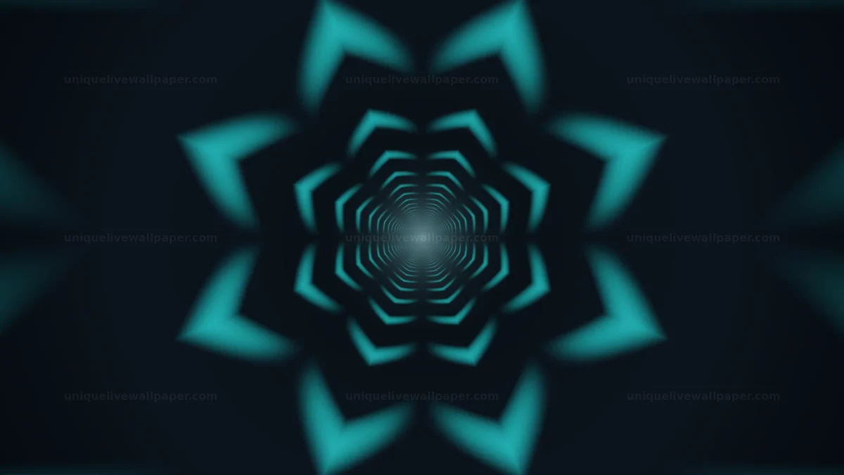 Glowing Geometric Tunnel Seamless Loop