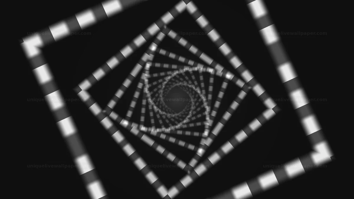 Rotating Geometric Spiral Tunnel Seamless Loop