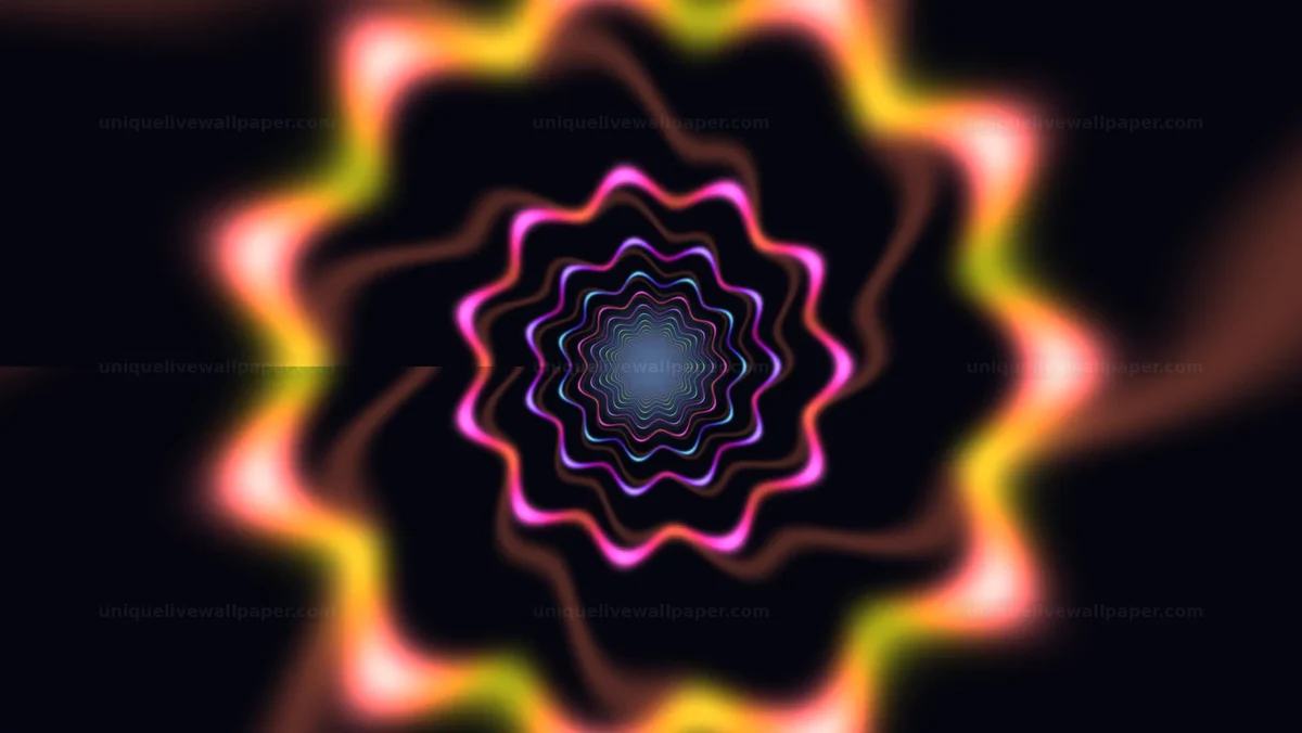 Watermarked thumbnail for Neon Warp Field Overlay Seamless Loop