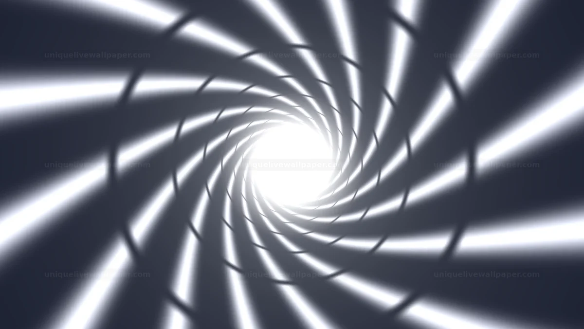 Spiral Tunnel with Bright Copy Space Seamless Loop