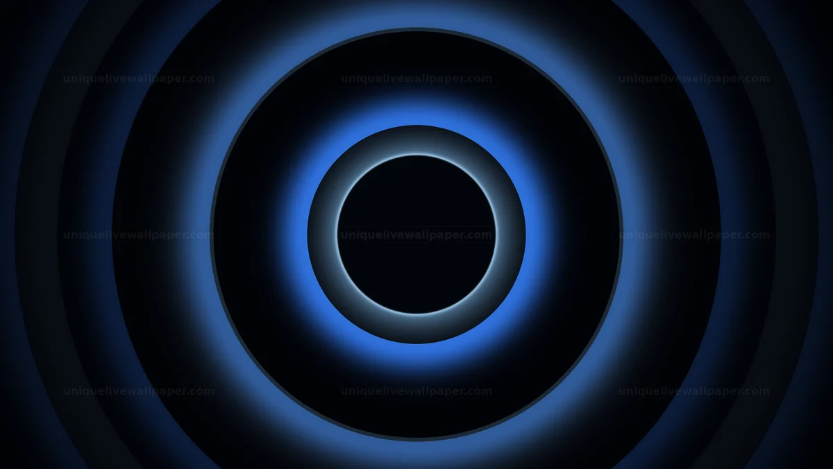 Watermarked thumbnail for Solar Eclipse Blue Atmospheric Glow Seamless Loop