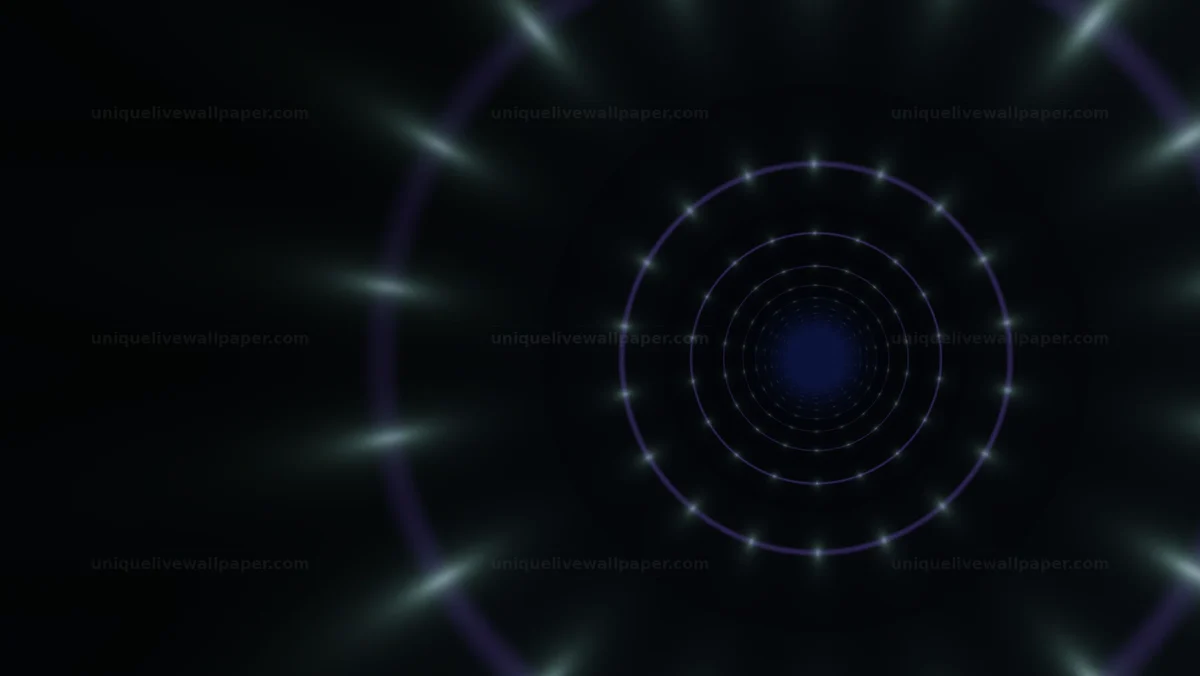 Neon Portal with Dark Copy Space Seamless Loop