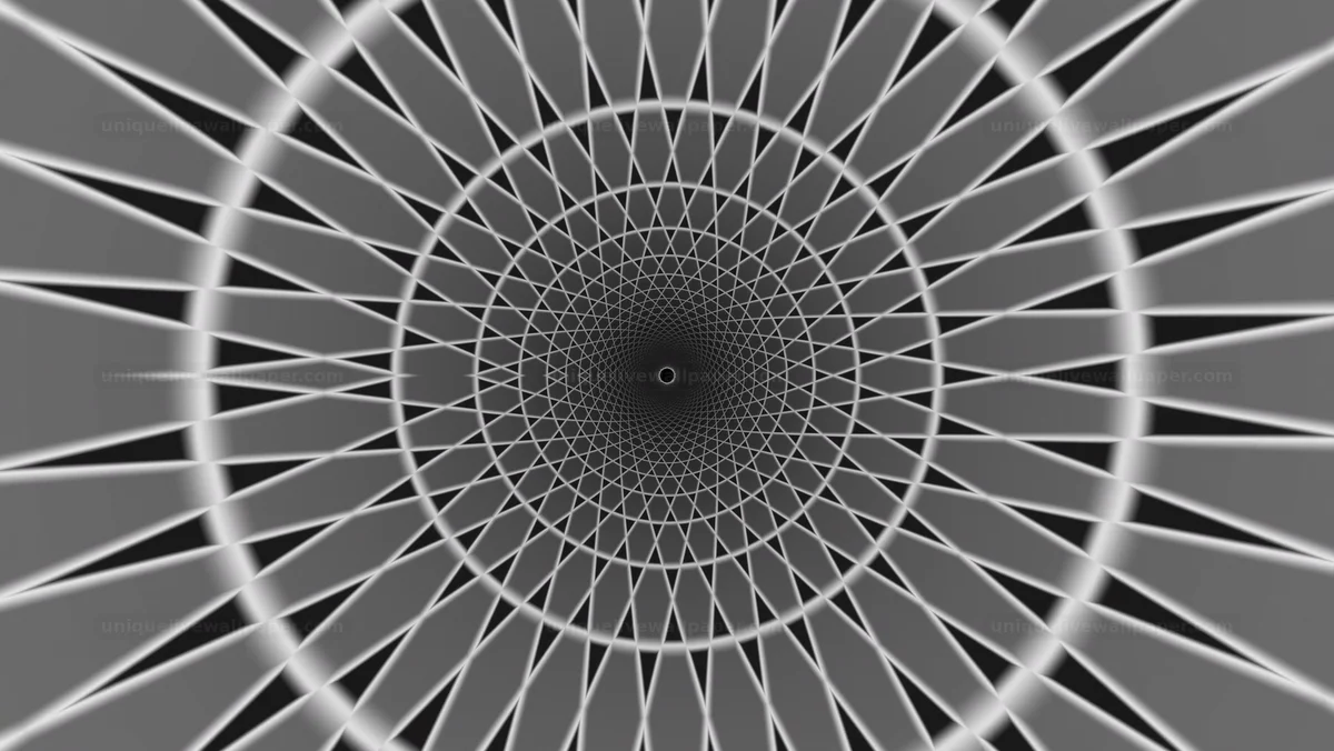 Black and White Depth Tunnel Background Seamless Loop