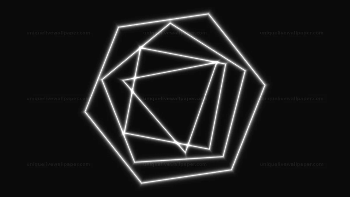 Grayscale Circular Geometric Motion Seamless Loop