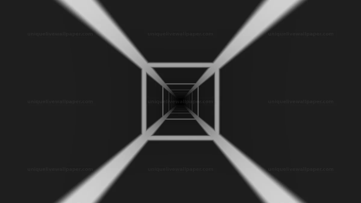 Black and White Futuristic Tunnel Background Seamless Loop