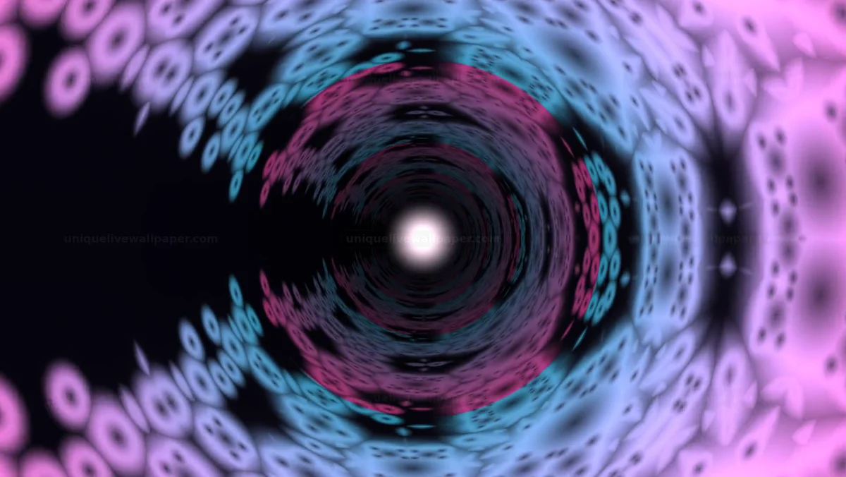 Watermarked thumbnail for Luminous Spiral Passage Background Seamless Loop