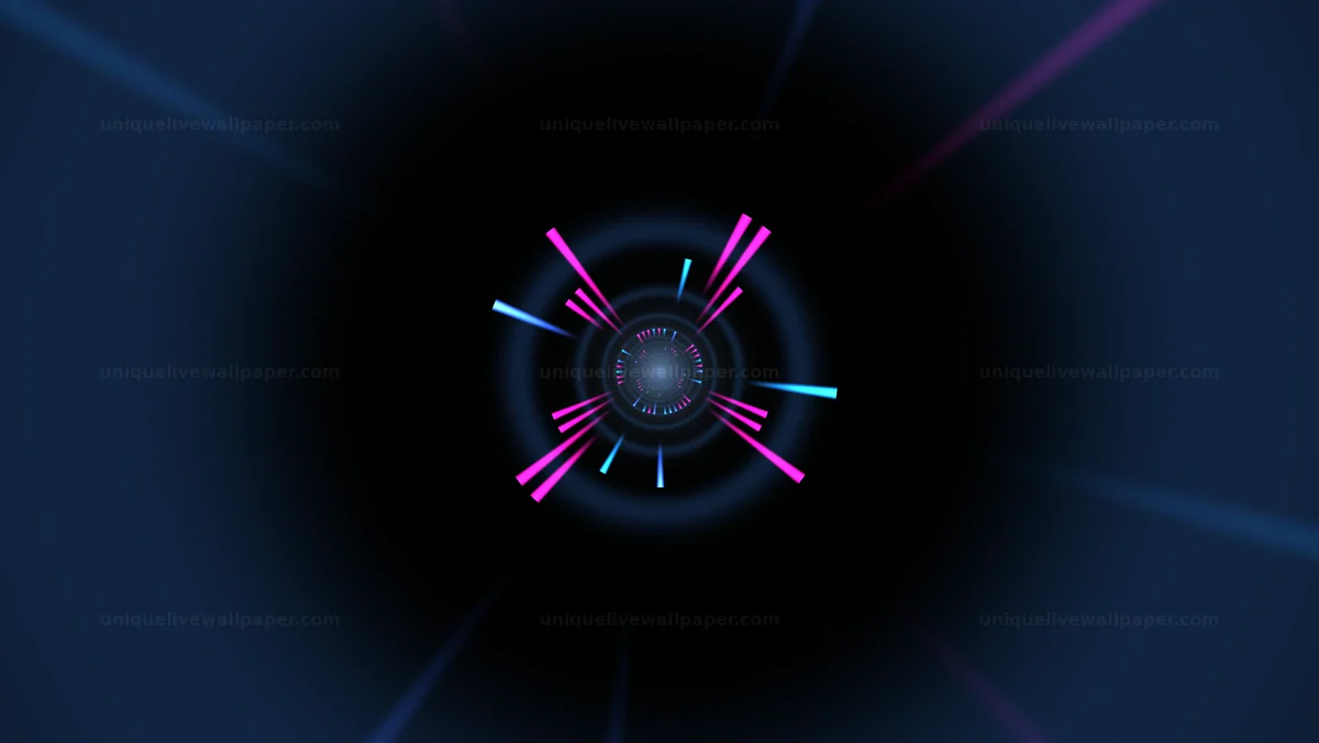 Watermarked thumbnail for Neon Spiral Vortex Background Seamless Loop