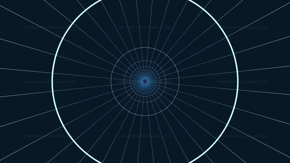 Wireframe Tunnel Line Transition Overlay Seamless Loop