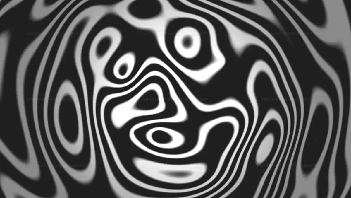Watermarked thumbnail for Black and White Rotating Vortex Background Seamless Loop