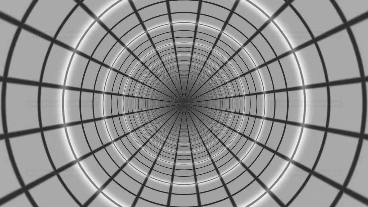 Monochrome Inward Motion Tunnel Seamless Loop