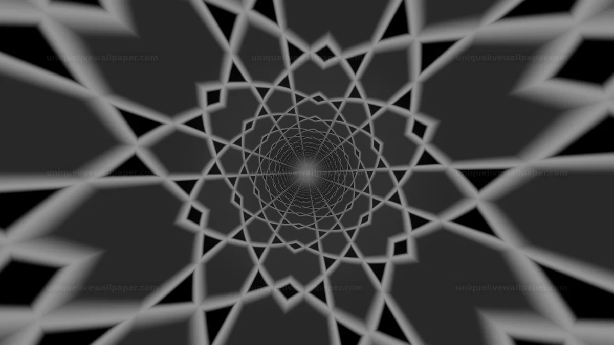 Watermarked thumbnail for Monochrome Abstract Wormhole Background Seamless Loop