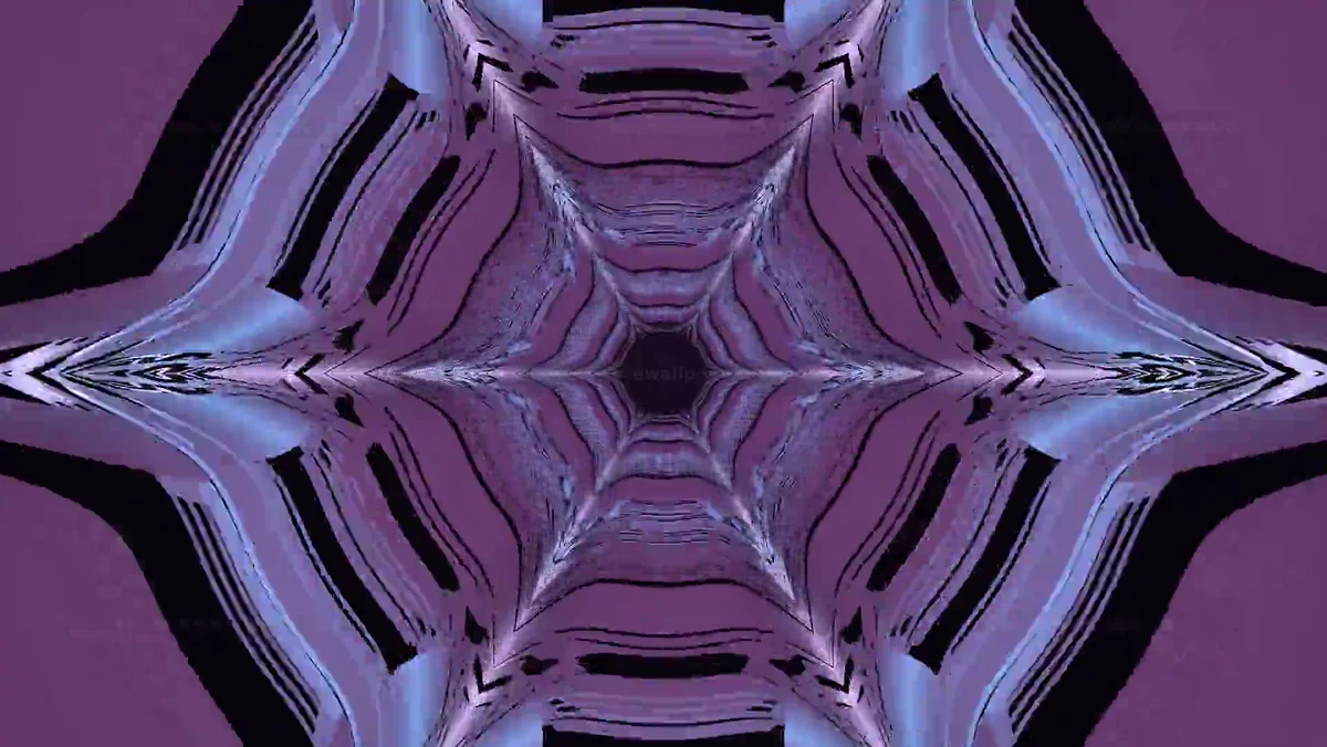 Watermarked thumbnail for Purple Kaleidoscopic Portal Tunnel Seamless Loop
