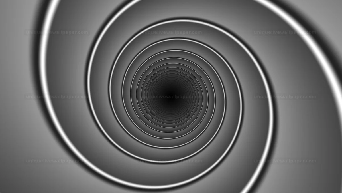 Black and White Depth Tunnel Background Seamless Loop