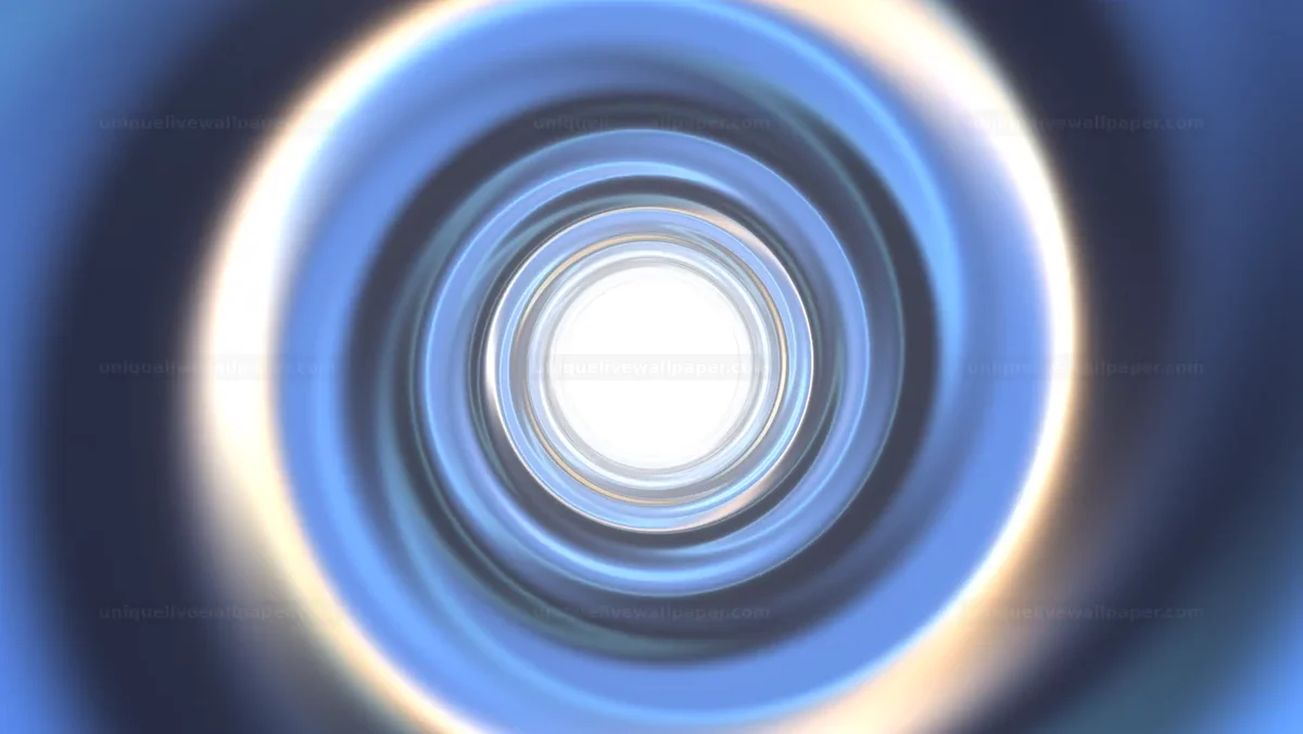 Watermarked thumbnail for Concentric Blue Light Tunnel with Bright Center Seamless Loop