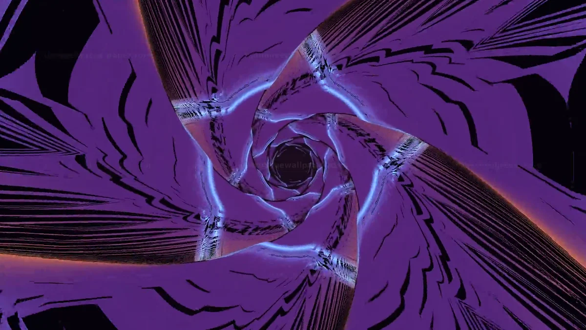 Watermarked thumbnail for Purple Neon Spiral Portal Seamless Loop