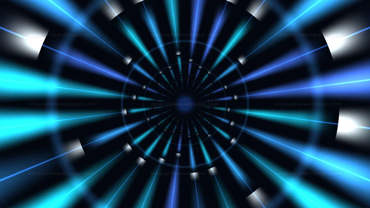 Watermarked thumbnail for Wireframe Tunnel Light Streaks Seamless Loop