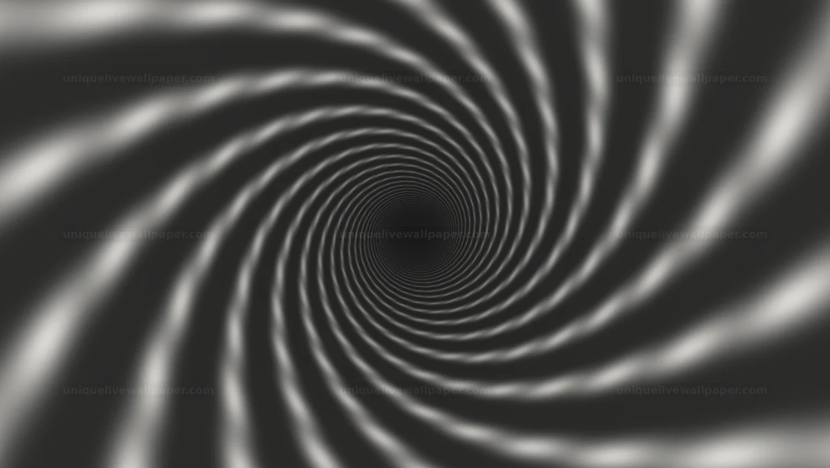 Watermarked thumbnail for Monochrome Elegant Spiral Tunnel Background Seamless Loop