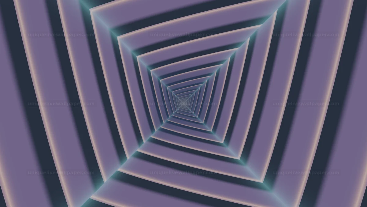 Watermarked thumbnail for Geometric Square Tunnel Background Seamless Loop