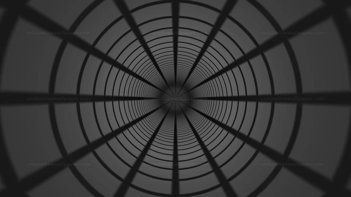 Watermarked thumbnail for Monochrome Circular Tunnel Background Seamless Loop