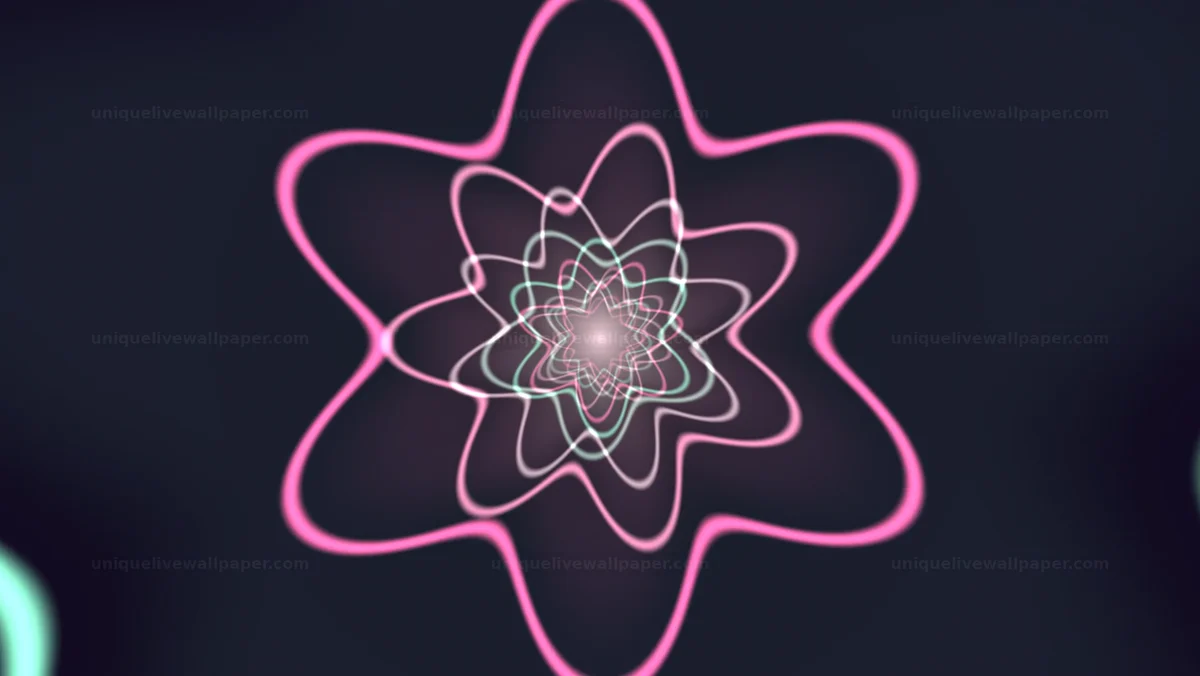 Watermarked thumbnail for Neon Ring Tunnel Background Seamless Loop