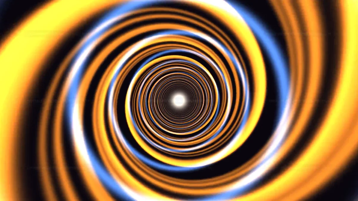 Watermarked thumbnail for Neon Concentric Portal Tunnel Seamless Loop