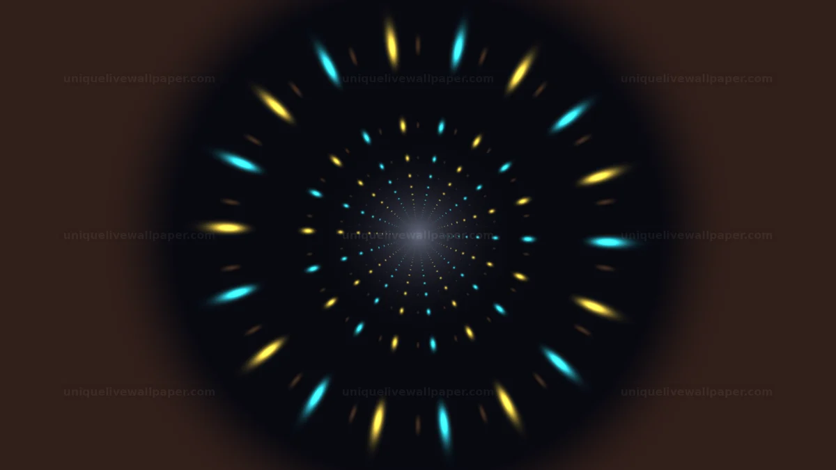Neon Radial Light Tunnel Seamless Loop