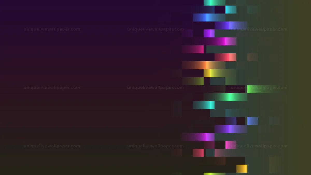 Colorful Digital Noise Transition Seamless Loop