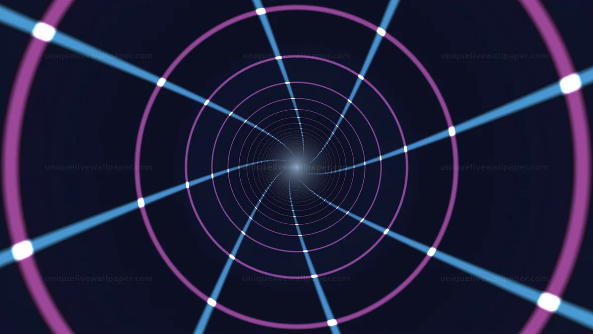 Watermarked thumbnail for Digital Wormhole Journey Background Seamless Loop
