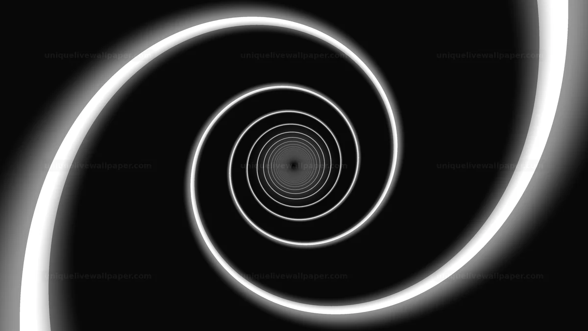 Watermarked thumbnail for Monochrome Centered Vortex Background Seamless Loop