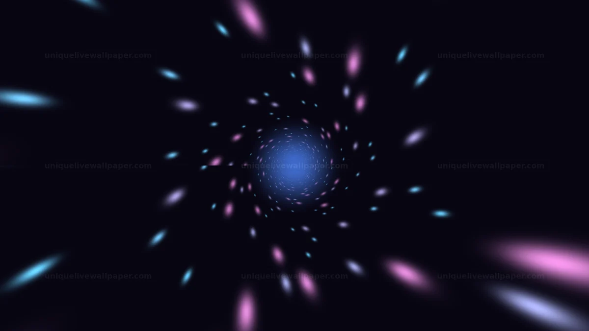 Watermarked thumbnail for Neon Ring Tunnel Background Seamless Loop