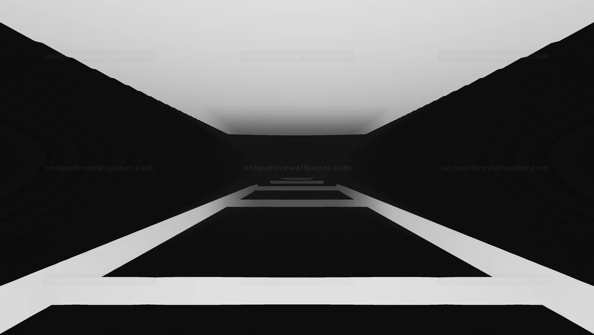Black and White Geometric Tunnel Seamless Loop