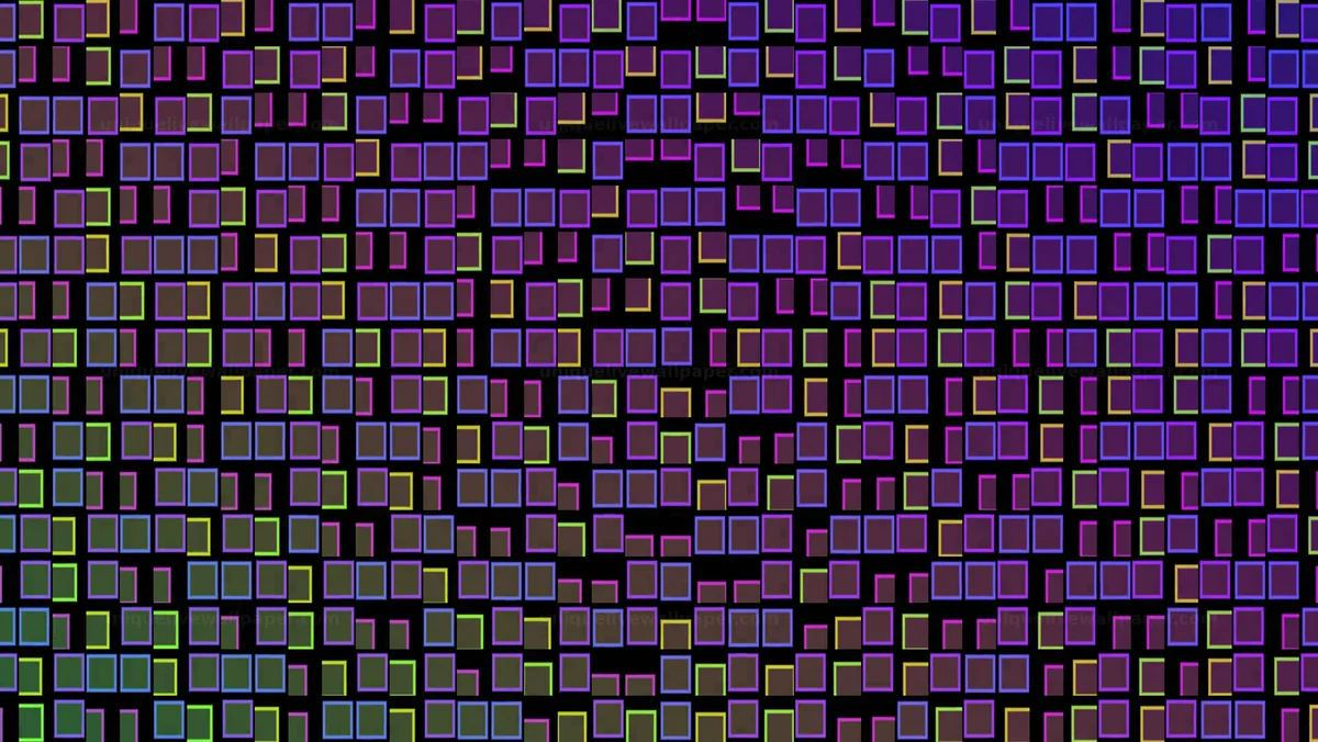 Colorful Digital Grid Gradient Seamless Loop