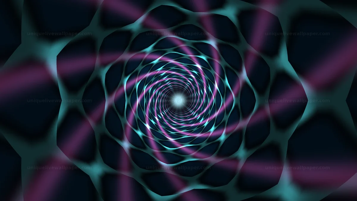 Abstract Vortex Tunnel Background Seamless Loop